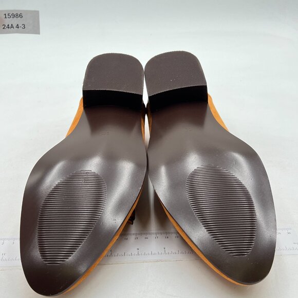 FSJ Brown Men's Retro Round Toe Tassel Loafers Suede Slip-On Comfortable Shoes - Picture 7 of 8